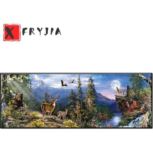 Full Square Round Drill Diy Diamond Painting Moon Animals Life Large Size 5d Embroidery Mosaic Cross Stitch Kits Craft decor