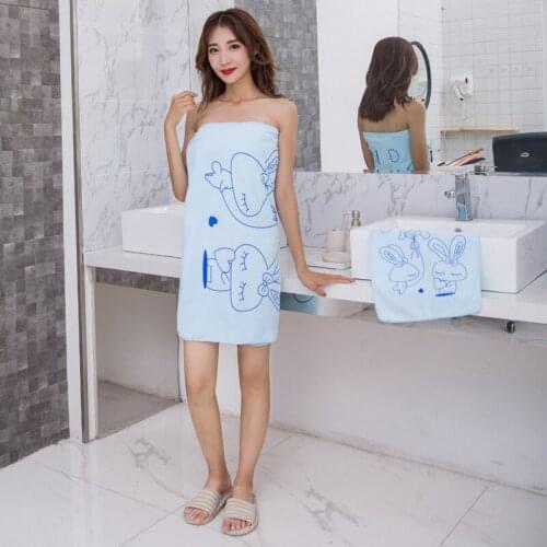2 Paper Set Bath Towel + Towel Thick Section Exceed Fine Fiber Printing Bath Towel Two Paper Set Cartoon Water Uptake Bath