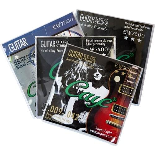 6pcs/Set Orphee Electric Guitar Strings Set (.011-.050) (.010-.046)/(.009-.042)/(.009-.046) Caye EW Electric Guitar String