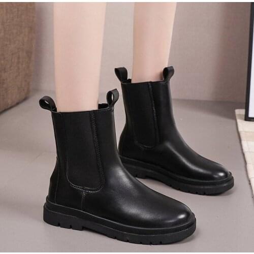 2021 new winter boots women fall thin casual fashion boots low leg boots