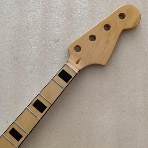 New Gloss Maple 20 frets bass guitar neck part 4 string maple fingerboard 34 inch nut 42mm