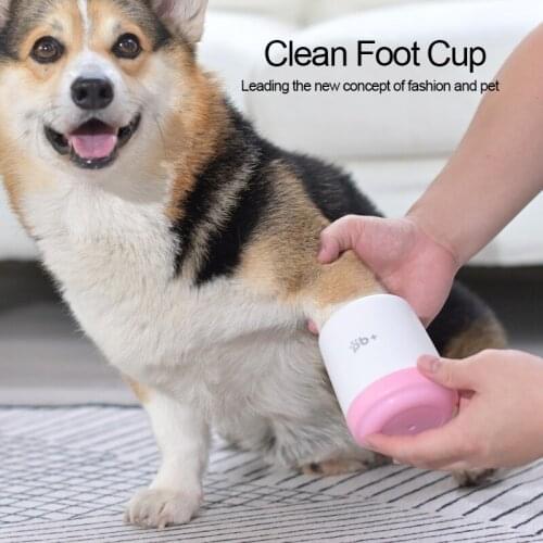 Pets Paw Cleaner Cup Portable Dog Cat Foot Washer Soft Silicone Washing Brush Pet Product For Small Medium Large Dogs Cats