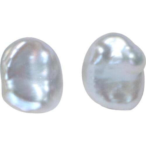 Natural white Baroque Pearl Earring silver Stud earrings jewelry Handmade Popular Fashion Charming Flawless DIY Luxury Dangle