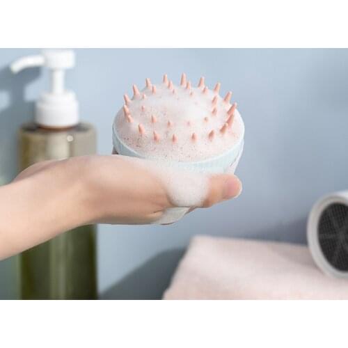 Silicone Head Body Scalp Massage Brush Silicone Shampoo Brush Hair Washing Comb Shower Brush Bath SPA Massage Brush