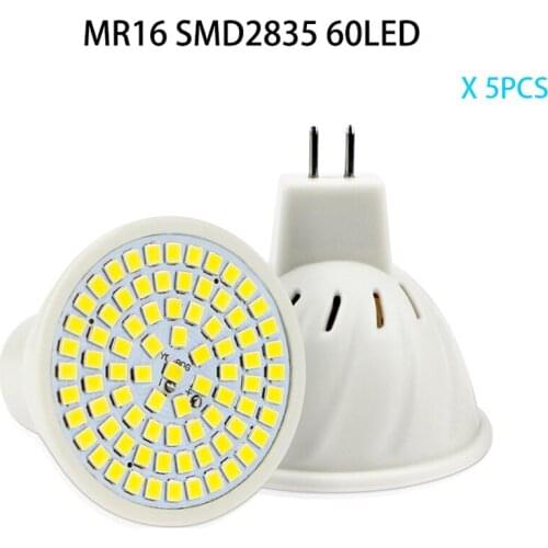 MR16 LED Bulb 6W 2835SMD Lampada LED Spotlight Lamp 12V Super Bright LED Downlight Warm/Cold White Saving Light Bulb 5pcs/lot