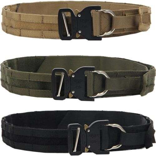 Tactical Molle Belt Army Special Force Military Nylon Belt Police Multifunctional War Battle Combat Girdle Hunting Accessories