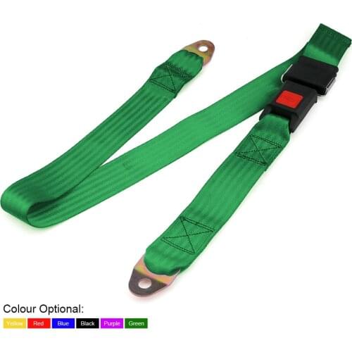 Universal Car Vehicle Seat Belt Extension Extender Strap Safety 2 Two Point Adjustable Belt YC100742