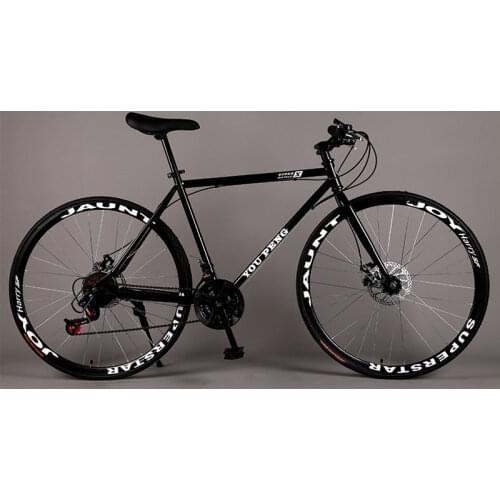 Bicycle Fixed Gear Road Bike Speed Double Disc Brakes For Men and Women Students 26 Inch Adult Mountain