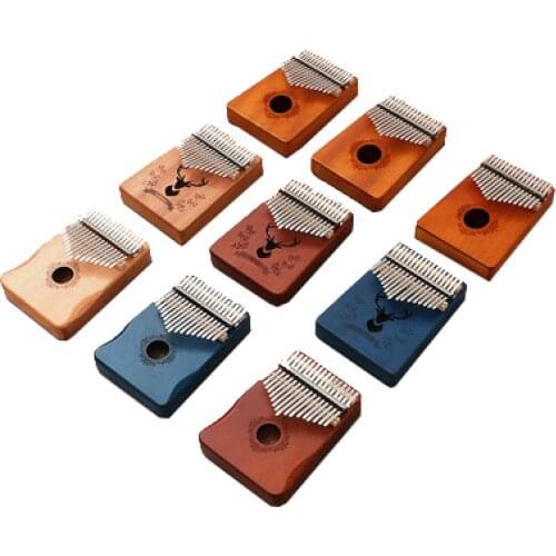 High Quality kalimba thumb Piano Mahogany Wood 17 Key Musical Instruments with Learning Book Gift