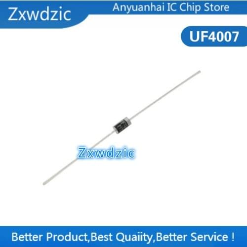 100pcs Rectifier Diode 1A 1000V DO-41 UF4007