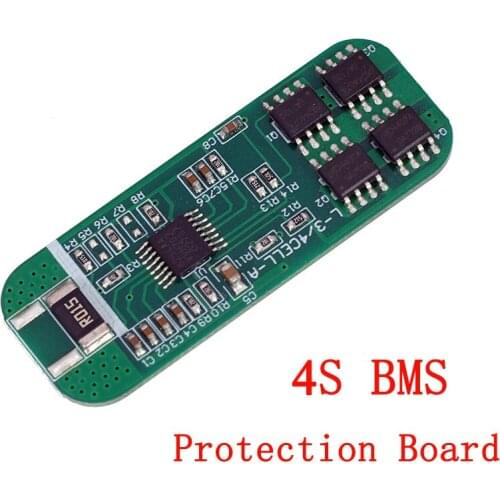 4S 14.8V 18650 lithium battery circuit protection board BMS 4MOS 8A discharge current DIY 14.8v 16.8V battery pack