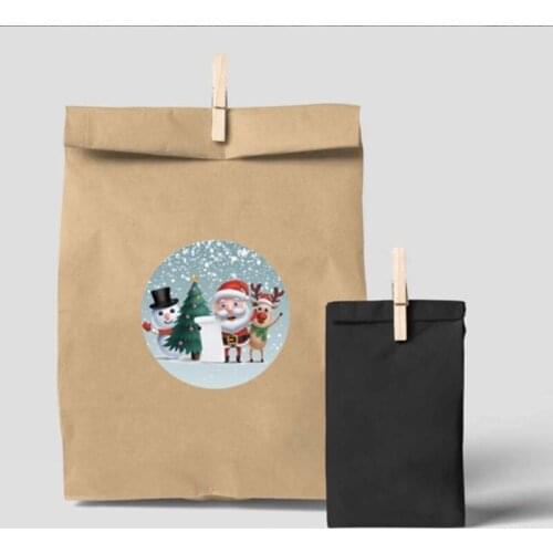 500pcs/roll Merry Christmas Handmade Sticker Card Box Package Thank You Seal Label Wedding Party Supplies