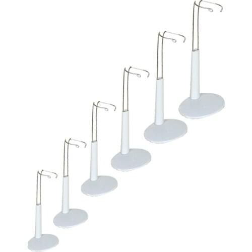 6 Set Adjustable 3-13inch Display Holder Doll Bear Toy Stand for Figures Accessories