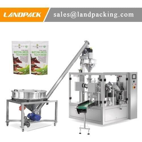Automatic Multifunction Green Tea Powder Rotary Filling Machine Plastic Baged