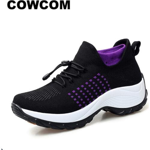 COWCOM Women Mens Casual Shoes Ladies Shoes Mens Casual Shoes Ladies Shoes Casual Weaver Shoes Lace Platform Shoes LCH
