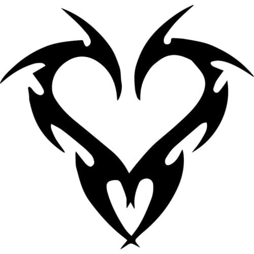 16.3X15.7CM Tribal Heart Creative Car Styling Decoration Accessories Vinyl Stickers