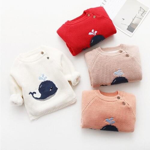 DIIMUU Winter Kids Girls Boys Sweaters Baby Toddler Warm Wool Coats Children Casual Pullovers Knitting Tops Thicken Clothes