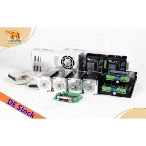 EU Free! CNC Wantai 4 Axis Nema23 Stepper Motor WT57STH115-4204A 425oz 4.2A+Driver DQ542MA 4.2A Laser Engraver Machine