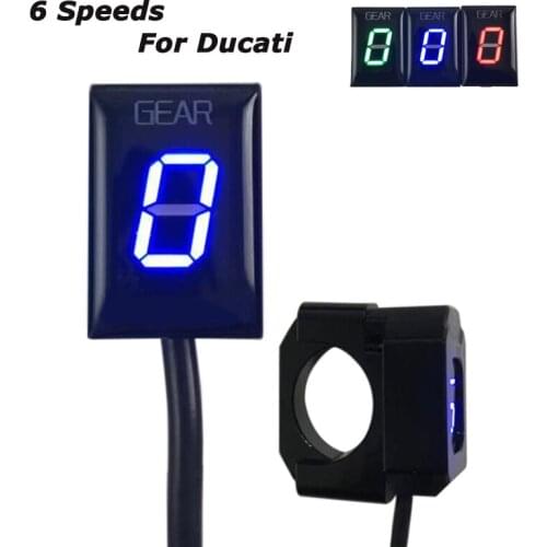 Speed Indicator LED Gear Display with Bracket for Ducati Scrambler Universal