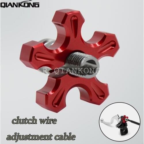 For KAWASAKI Z750 Z800 Z1000 Z1000SX VERSYS 1000 ZZR400 ZZR600 Clutch Cable Wire Adjuster M10*1.5 Green Motorcycle Accessories