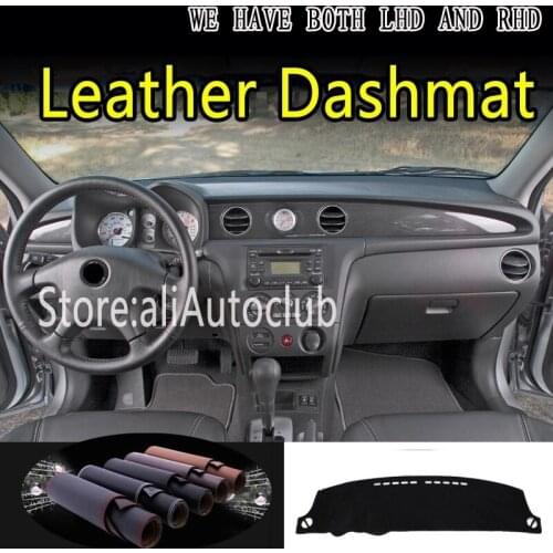 For Mitsubishi Montero Outlander Airtrek 2001 - 2006 Leather Dashmat Dashboard Cover Mat Carpet Custom Car Styling Accessories