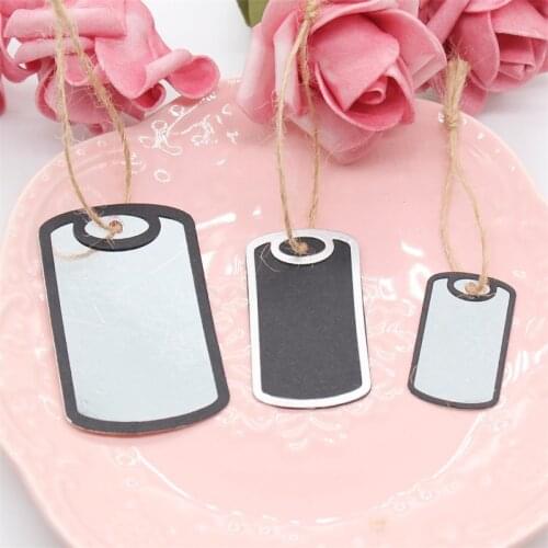 KSCRAFT Military Dog Tag Metal Cutting Dies Stencils for DIY Scrapbooking Decorative Embossing DIY Paper Cards
