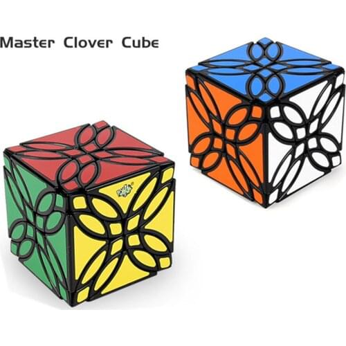 LanLan Master Clover Cube Black Sticker Cubo Magico Xmas Gift Idea Puzzle Toy For Children Kids Gift Toy