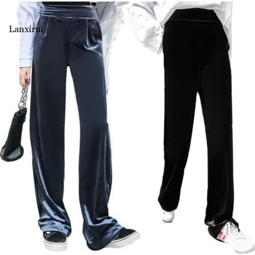 Женские бархатные брюки Lanxirui China At AliExpress