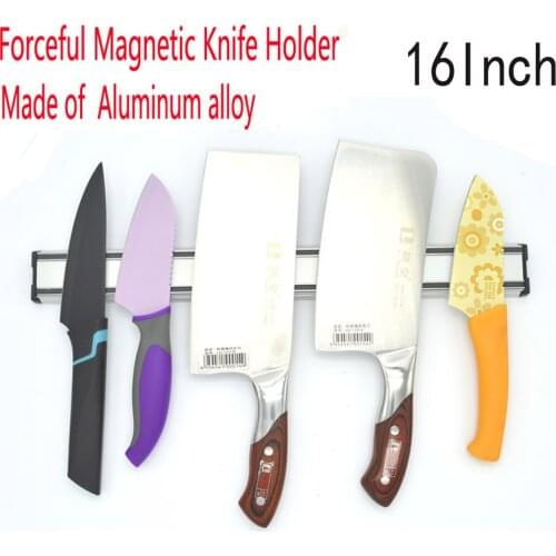 Free Shipping High Quality Magnetic Knife Holder Aluminum alloy Block Magnet Knife Holder For Stainless Steel Knife