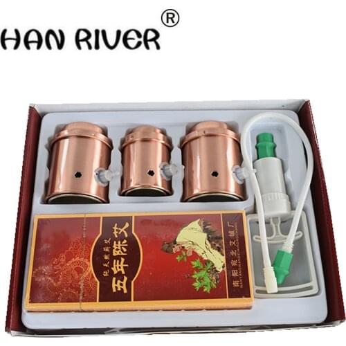 Multi-function cupping apparatus household vacuum suction type tank pull moxibustion can of stainless steel Dredge veins