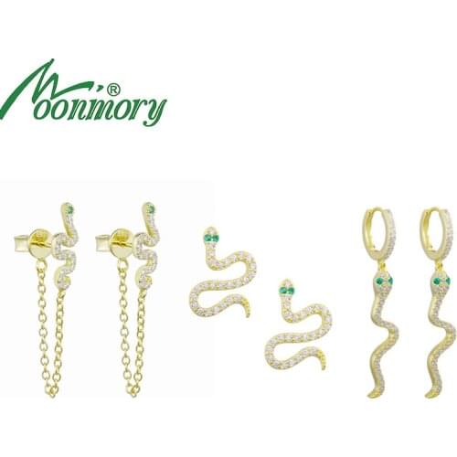 Moonmory Women's Gold Earrings