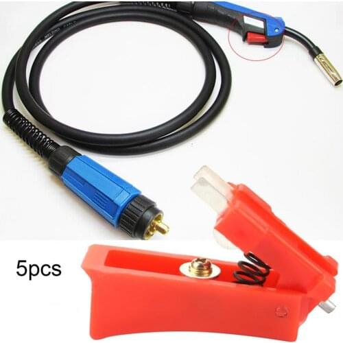 5Pcs Torch Switch Small High Sensitivity Plastic Professional Welding Torch Switch Set for 15AK/24KD/36KDMIG Welding Torch