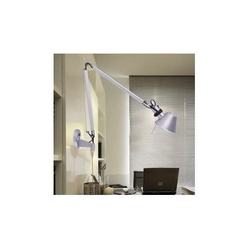 Wall lamp plug with switch long wall lamp retractable rocker folding adjustable work light modern brief