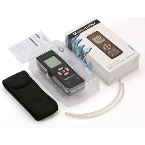 New Arrive TL-100 Digital Manometer Air Pressure Meter Handheld Pressure Gauges Handheld U-type Differential Pressure Meter