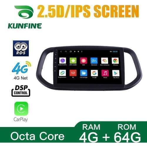 Octa Core 1024*600 Android 10.0 Car DVD GPS Navigation Player Deckless Car Stereo for KIA KX3 2014-2017 Headunit Radio