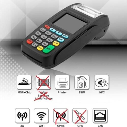 3G Version POS Terminal,Wireless Payment Terminal with NFC Reader and LAN and WIFI NEW8210