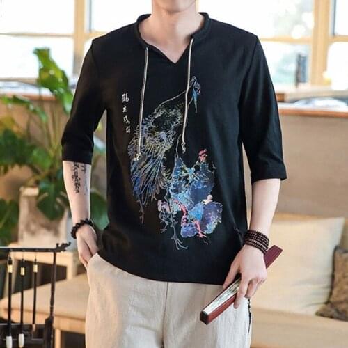 Chinese shirt bouse men traditional chinese clothing for men male Chinese mandarin collar shirt kung fu outfit tops TA393