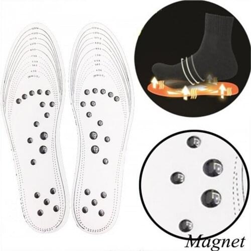 High Quality Magnetic Therapy Foot Massager Shoe Inserts Memory Cotton Massage Insole For Men Women US6-14(Total Length:29.5cm)