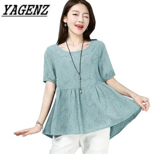 YAGENZ Short Sleeve Shirts For Women