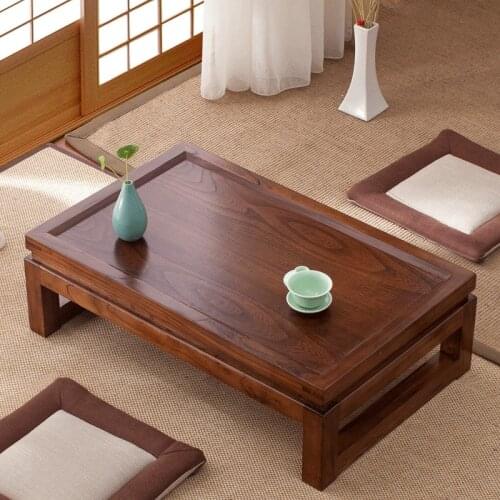 Brand New 60x40x25cm Japanese tea tables, tatami tables, tea tables, Zen meanings Modern simple solid wooden