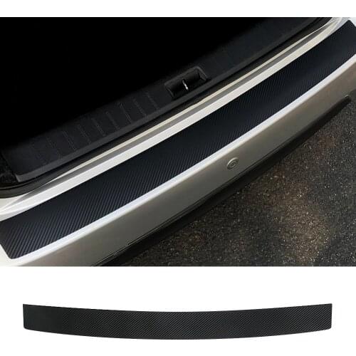 Car Trunk Guard Plate Rear Bumper Protector Stickers For Kia Sportage Rio Lexus RX Lada Ford Focus Fusion Fiat Auto Accessories