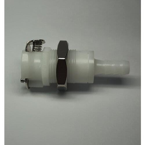1pcs CPC female Quick-Disconnect Tube Coupling Through-Wall Socket with Valve for 5~6mm Tube ID