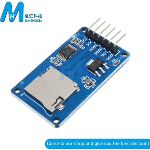 1pcs/lot Micro SD Card mini TF Card Reader Module SPI interfaces With Level Converter Chip For Arduino