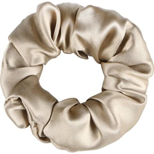 MANSPHIL 100% pure high-quality mulberry silk silk headdress flower silk hair tie 19 m mulberry rubber band pig intestine hair