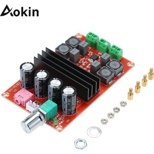 2*100W TPA3116 2.1 Digital Audio Amplifier Board XH-HM190 TPA3116D2 Subwoofer Speaker Power Amplifiers DC12V-24V