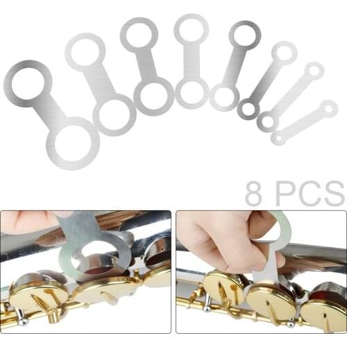 8pcs High Quality Saxophone Flat Pressure Pad Repair Replace Tool for Alto / Soprano / Tenor Sax
