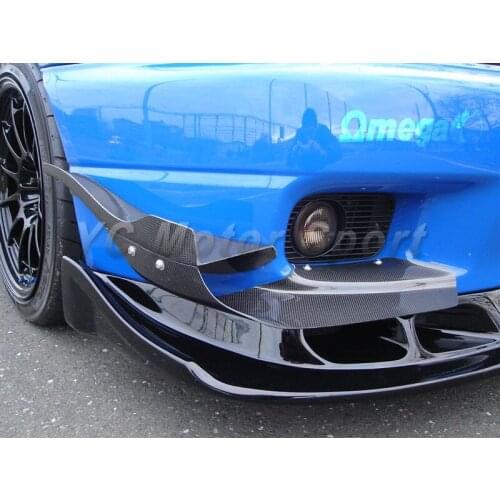 Car Accessories Carbon Fiber AS Style Canard 4pcs Fit For 1995-1998 R33 GTR OEM Front Bumper Canards