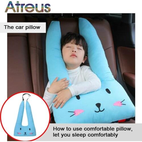 Car Seat Belts Pillow Children Headrest Protection Cushion for Renault Clio Duster Trafic Megane 2 Honda Civic Fit Crv dio 2018