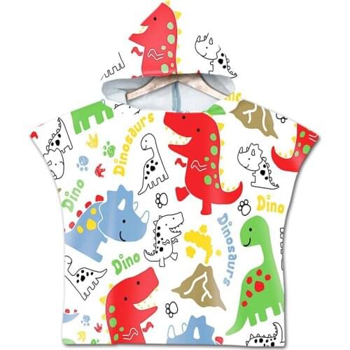 Animal Baby Hooded Bath Towel Children Kids Bathrobe Towels Bath Robe Quick Dry Absorbent Microfiber Travel Sports Beach Towel