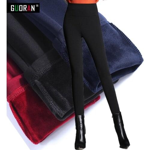 Large size 5XL 2016 Winter Women Pants Warm Plus Thick Velvet Pants Slim High Waist Stretch cotton Pencil Pants Female Trousers